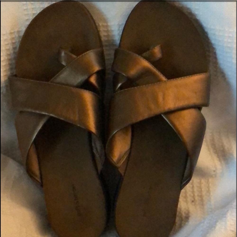 Copper Croft And Barrow Sandals Sz 7